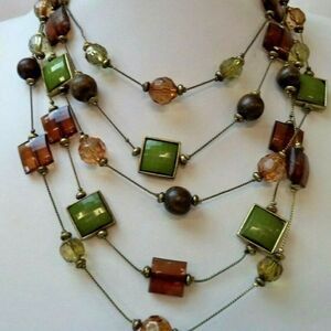 MULTI strand Fall colors necklace